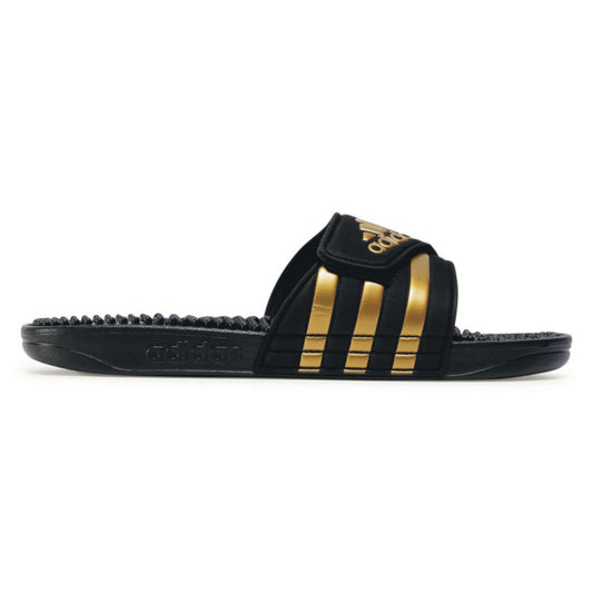 ADIDAS Pánske šľapky ADISSAGE EG6517 CoreBlack/CoreGold/CoreBlack UK - 12-0