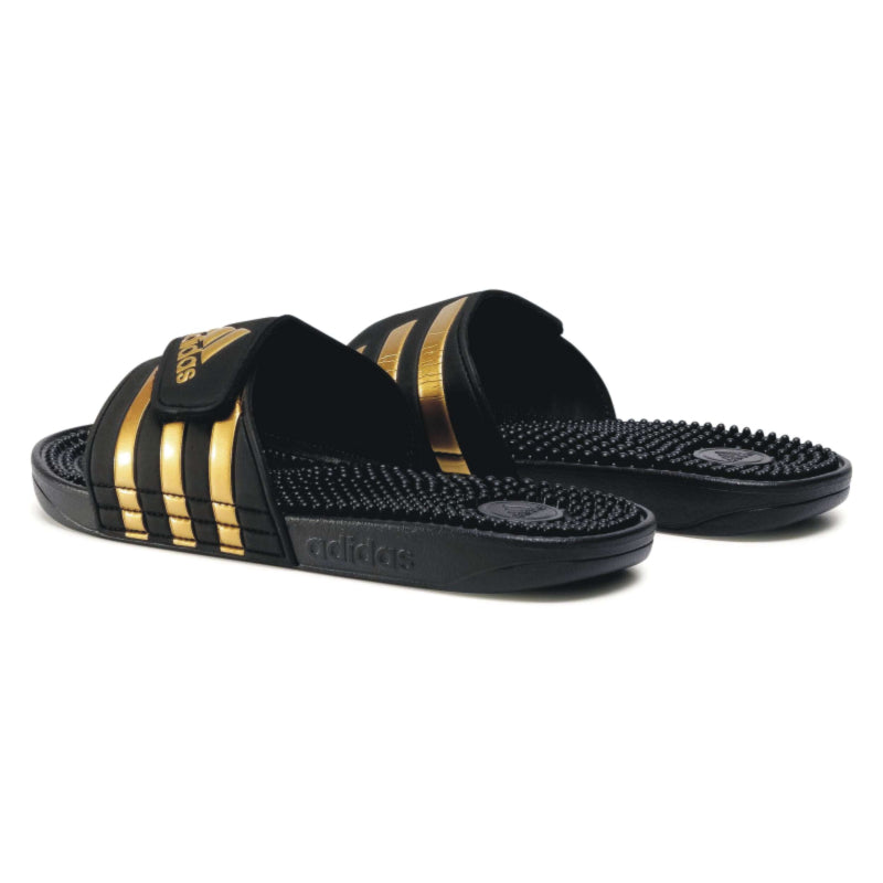 ADIDAS Pánske šľapky ADISSAGE EG6517 CoreBlack/CoreGold/CoreBlack UK - 12-1