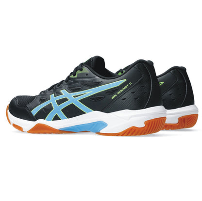 ASICS GEL-ROCKET 11 Black / Waterscape - pánska halová obuv UK - 12-2