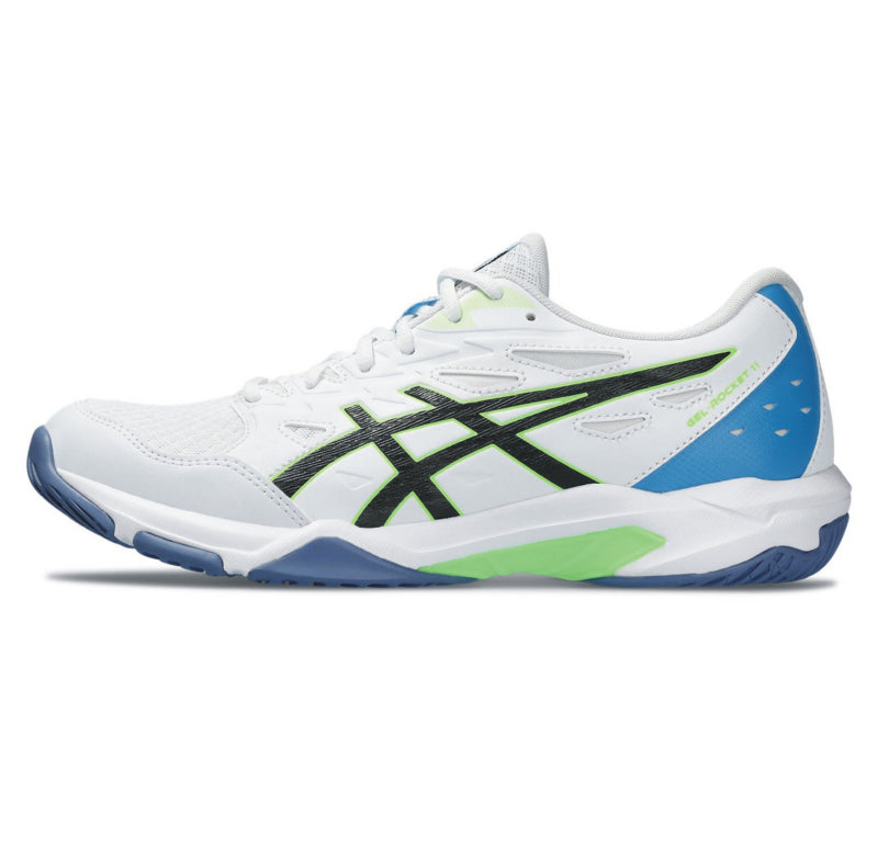 ASICS GEL-ROCKET 11 White/Lime - pánska halová obuv UK - 11,5-2