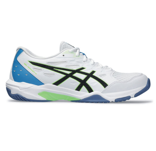 ASICS GEL-ROCKET 11 White/Lime - pánska halová obuv UK - 11,5-0