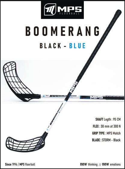 Florbalový set MPS BOOMERANG Black/Blue 10 ks ľavá / 2 ks pravá-7