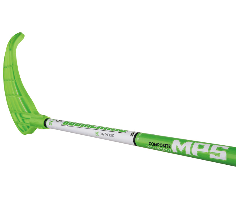 Florbalová hokejka MPS BOOMERANG Green Ľavá - ľavá ruka dole-4