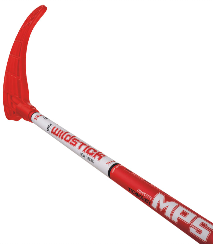 Florbalová hokejka MPS WILDSTICK Red - 104 cm Ľavá - ľavá ruka dole-1