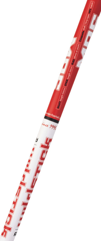 Florbalová hokejka MPS WILDSTICK Red - 104 cm Ľavá - ľavá ruka dole-8