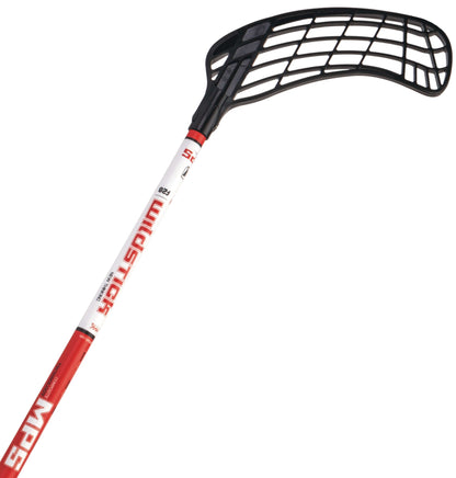 Florbalová hokejka MPS WILDSTICK Red/Black - 104 cm Ľavá - ľavá ruka dole-9