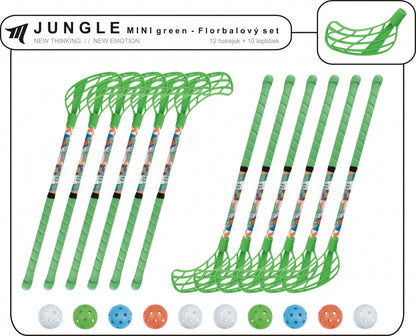 Florbalový set MPS JUNGLE MINI - Green-0