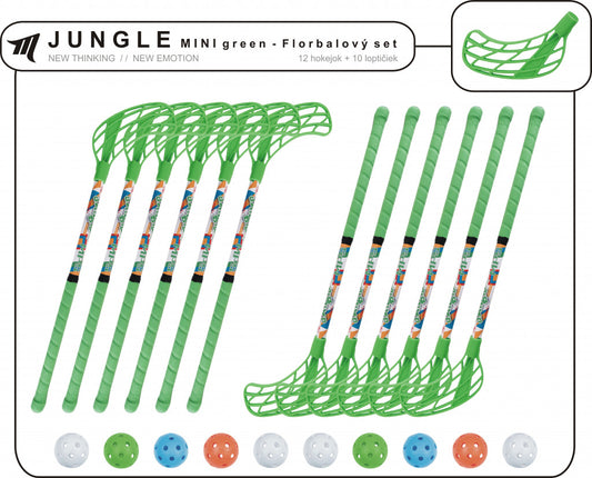 Florbalový set MPS JUNGLE MINI - Green-0