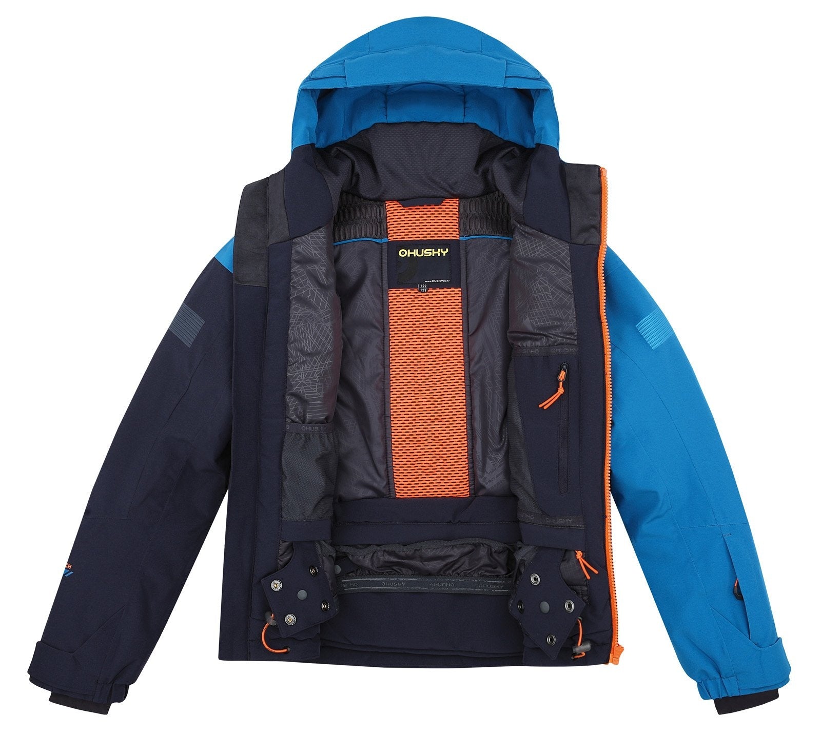 Husky Detská ski bunda Gomez Kids red/black blue, 140-8