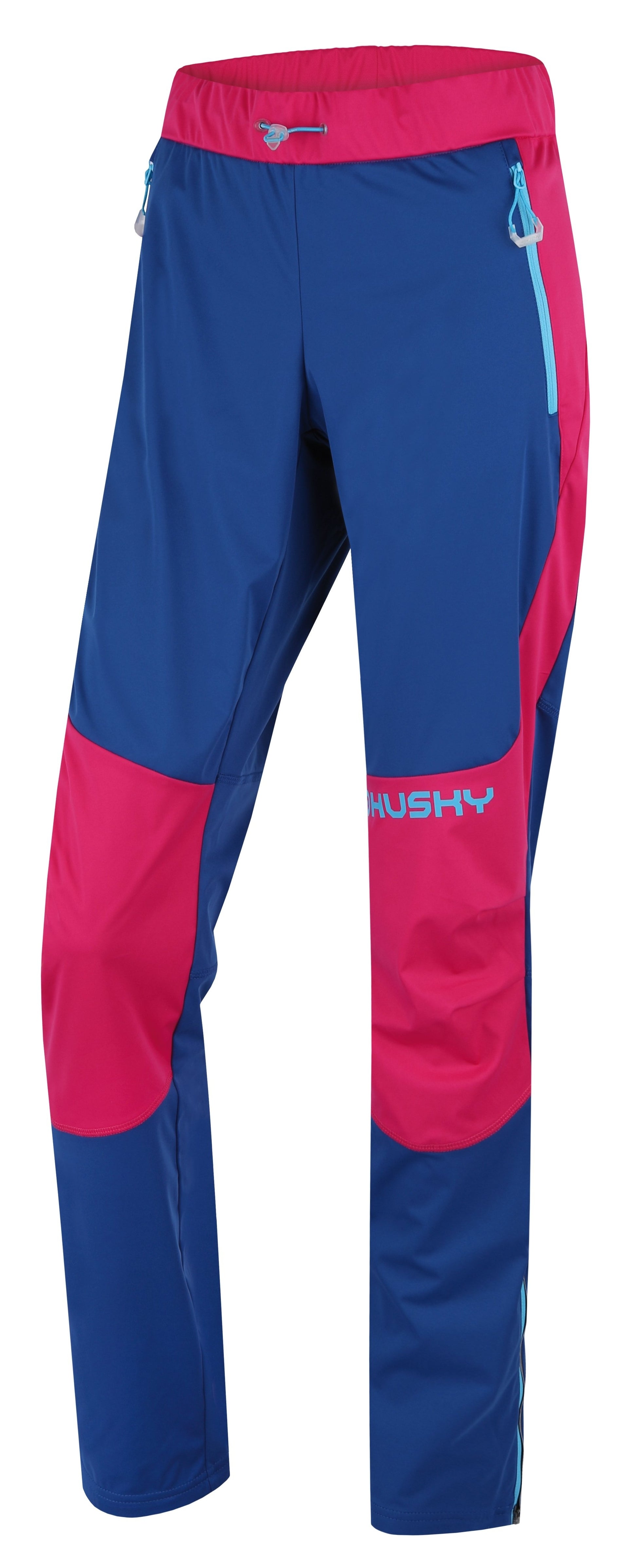 Husky Dámske softshellové nohavice Kala L pink/blue, XS