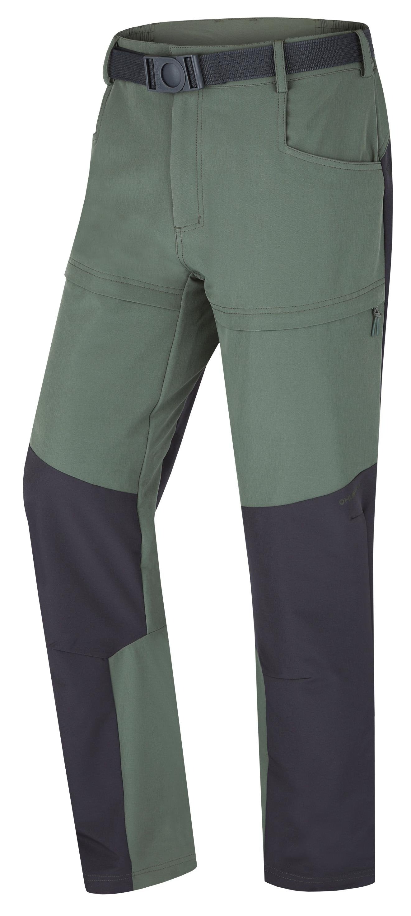 Husky Pánske outdoorové nohavice Keiry M green/anthracite, XL