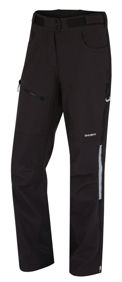 Husky Dámske softshell nohavice Keson L black, XS