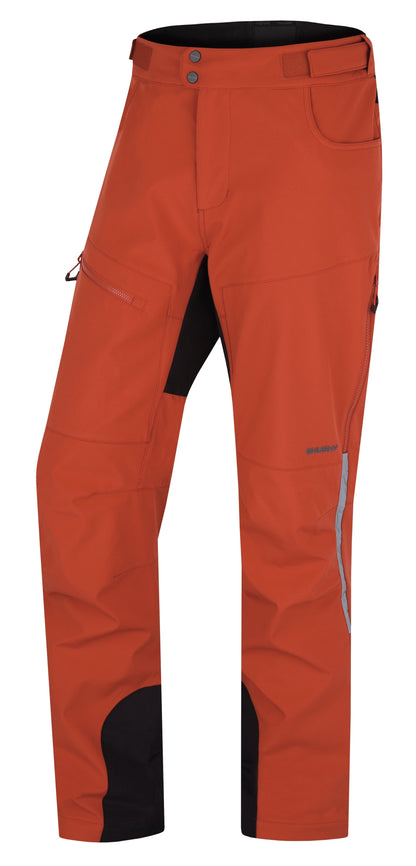 Husky Pánske softshell nohavice Keson M dark orange, M