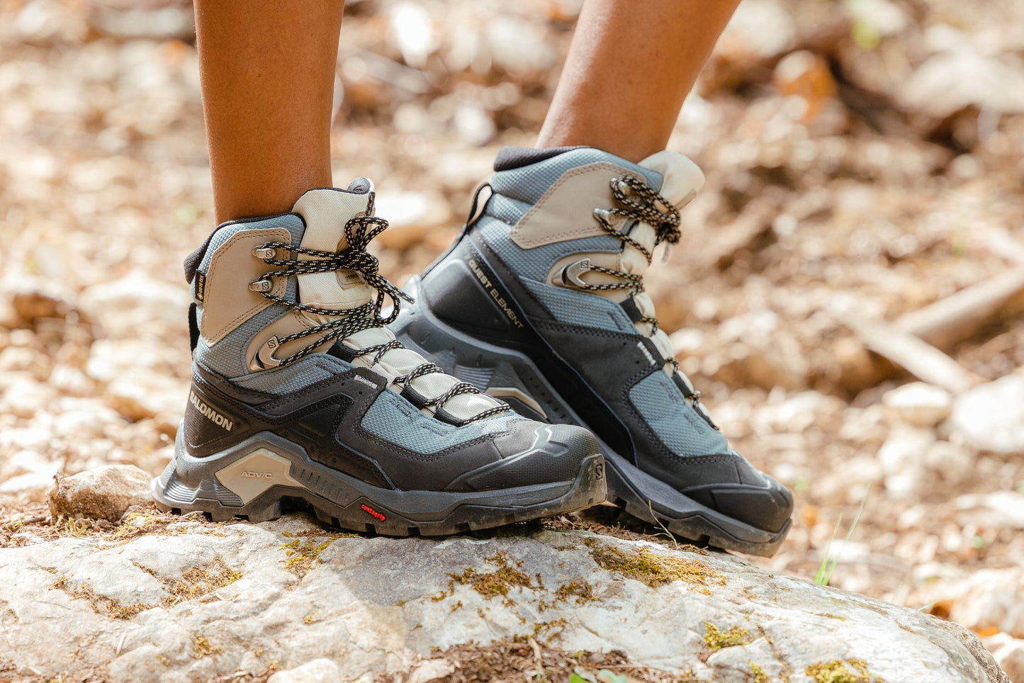 Salomon Dámske topánky Quest Element GTX Ebony/Rainy Day/Stormy Weather, 38-9