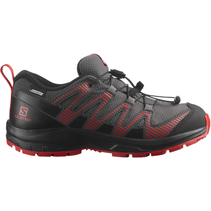 Salomon Detské topánky Xa Pro V8 cswp Magnet/Black/Poppy Red, EU 33-4