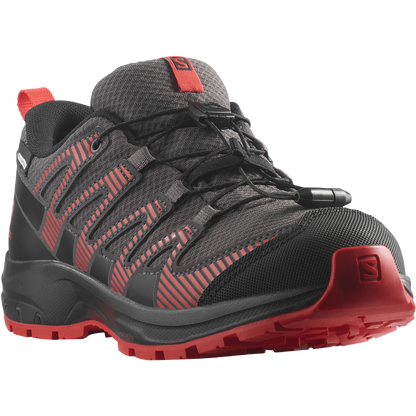 Salomon Detské topánky Xa Pro V8 cswp Magnet/Black/Poppy Red, EU 33