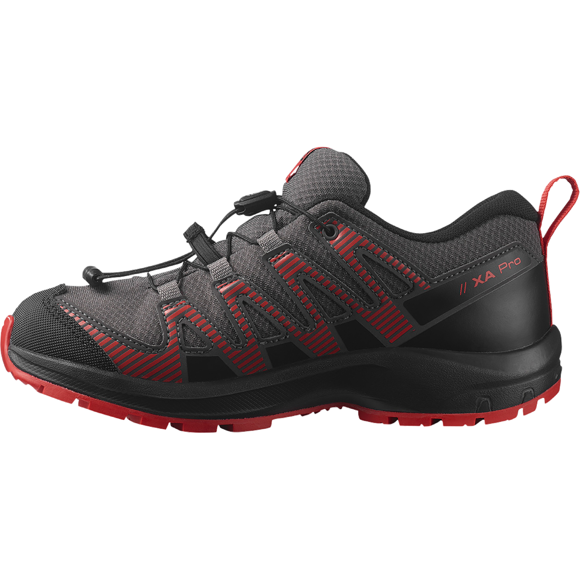 Salomon Detské topánky Xa Pro V8 cswp Magnet/Black/Poppy Red, EU 33-5