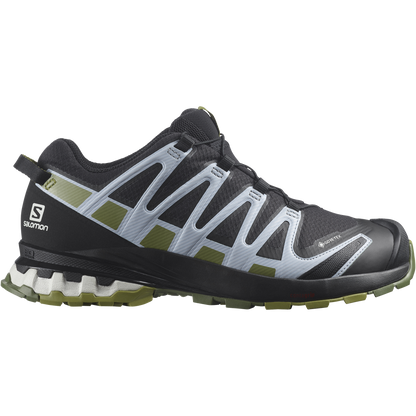 Salomon Dámske trailové topánky SALOMON Xa Pro 3D V8 GTX Black/Green Moss/Zen Blue, EU 38 ⅔-5