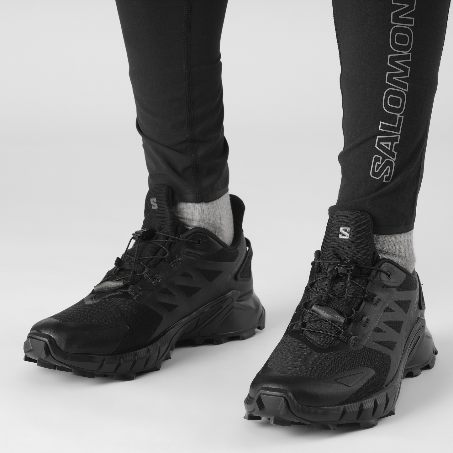 Salomon Pánske topánky Supercross 4 GTX Black/Black/Black, EU 46 ⅔-7