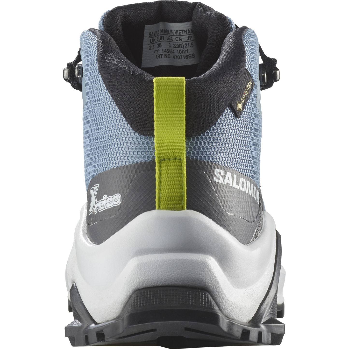 Salomon Detské topánky X Raise Mid GTX J Faded/Indigo, EU 32-3