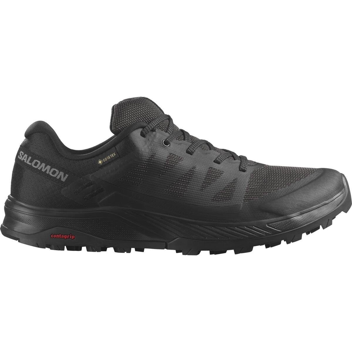 Salomon Pánske turistické topánky OUTRISE GTX Black/Black/Phantom, EU 43 ⅓-5