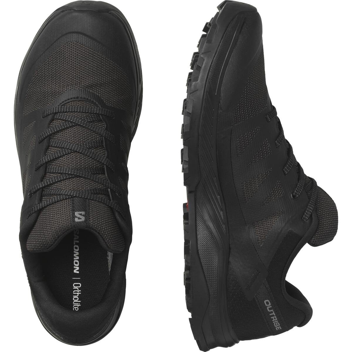 Salomon Pánske turistické topánky OUTRISE GTX Black/Black/Phantom, EU 43 ⅓-2