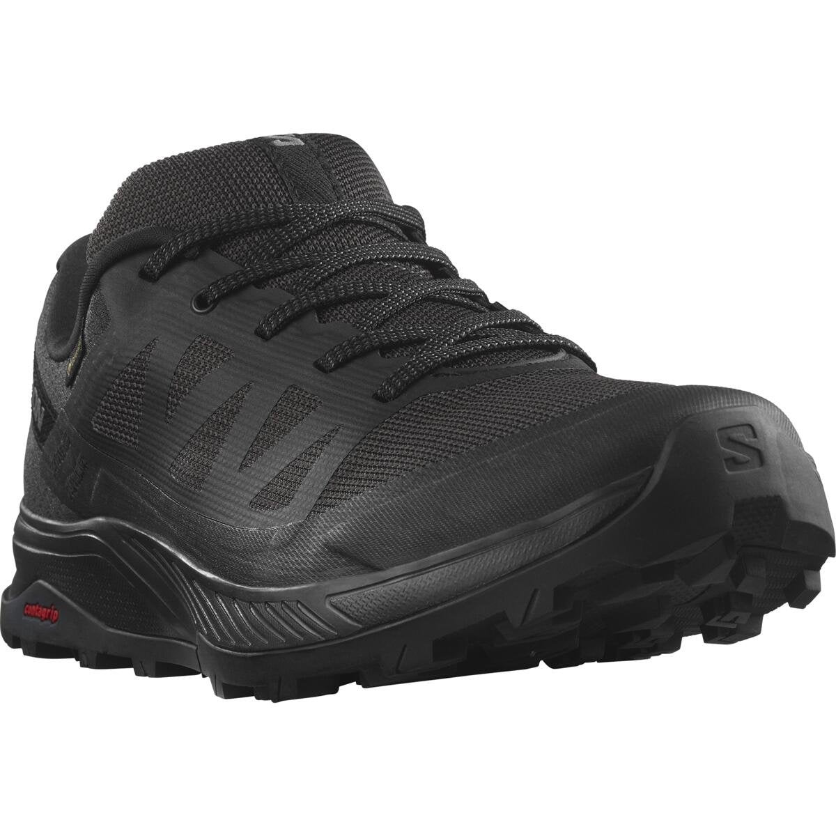 Salomon Pánske turistické topánky OUTRISE GTX Black/Black/Phantom, EU 43 ⅓