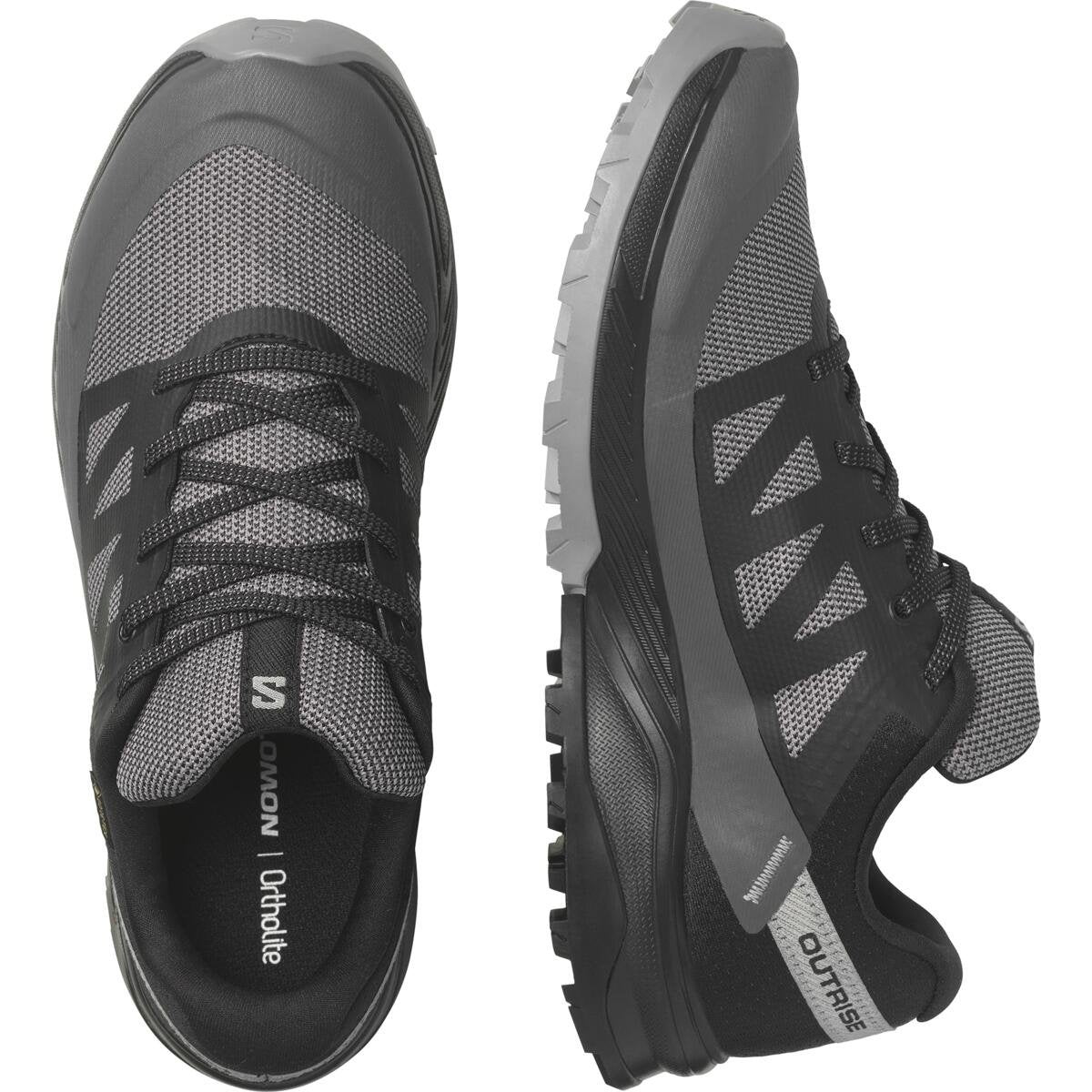 Salomon Dámske turistické topánky OUTRISE GTX Black/Magnet/Gull, EU 40 ⅔-2