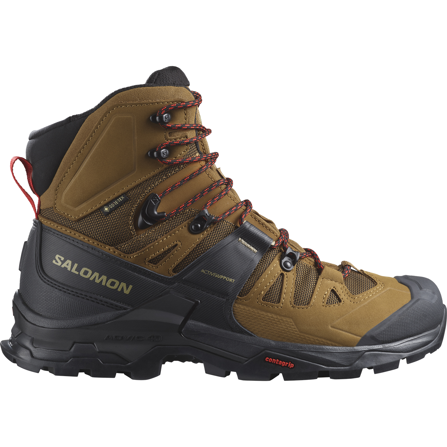 Salomon Pánske topánka Quest 4 GTX Rubber/Black/Fiery Red, EU 46 ⅔-5