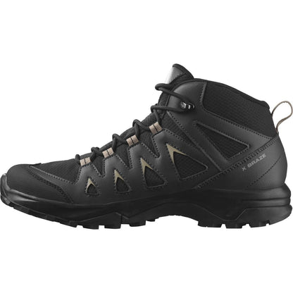 Salomon Pánske topánky X Braze Mid GTX Black/Phantom/Vintage Khaki, 46-5