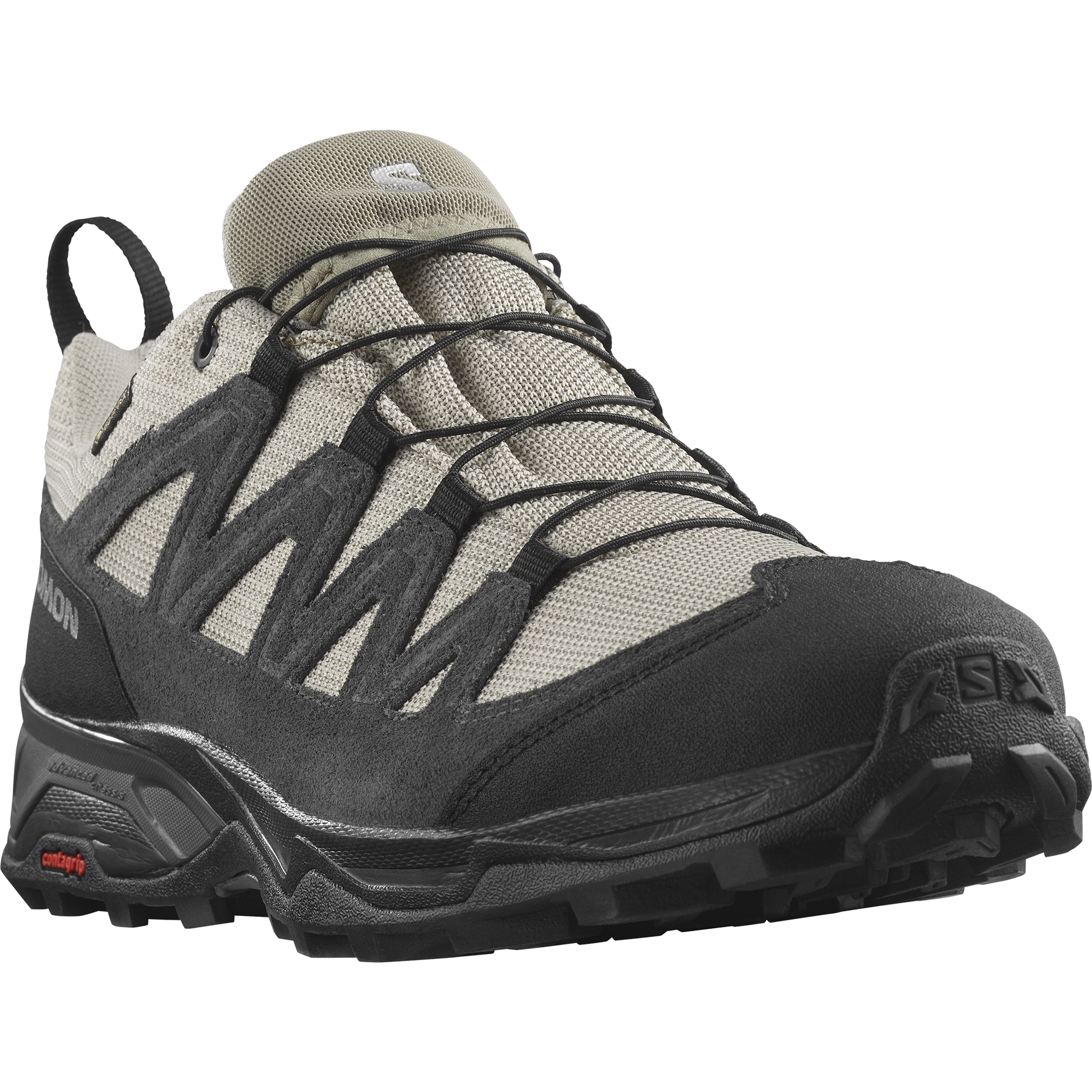 Salomon Pánske topánky X Ward Leather GTX Deep Lichen/Black/Olive Night, EU 47 ⅓-1