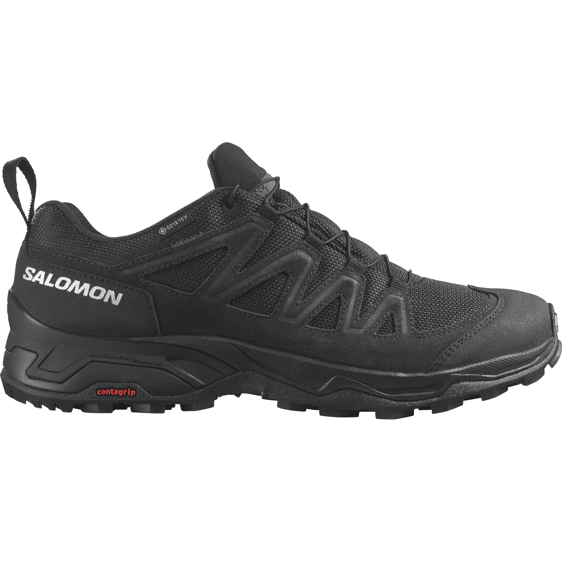 Salomon Pánske topánky X Ward Leather GTX Deep Lichen/Black/Olive Night, EU 47 ⅓-14