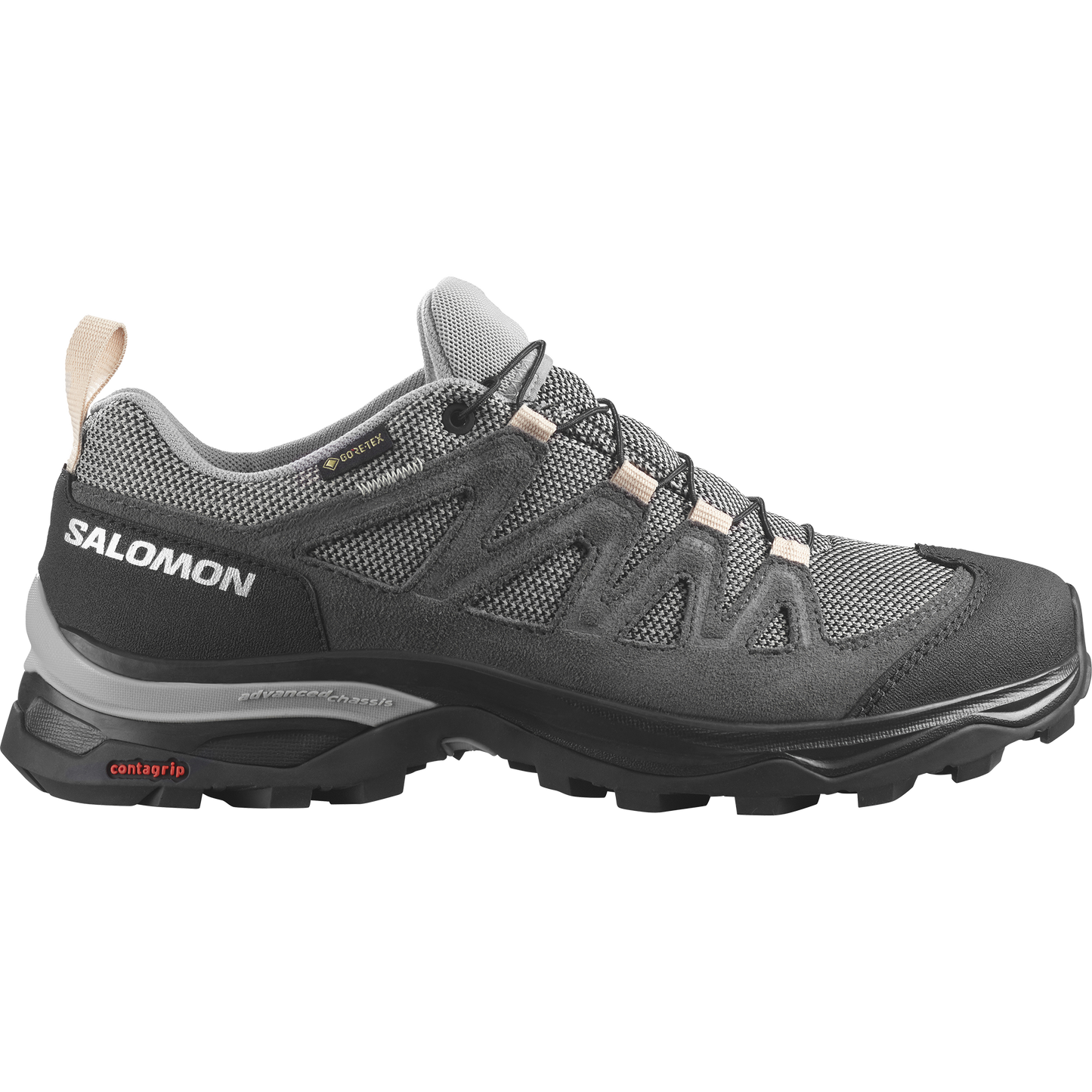 Salomon Dámske topánky X Ward Leather GTX Gull/Black/Ebony, EU 38 ⅔-5