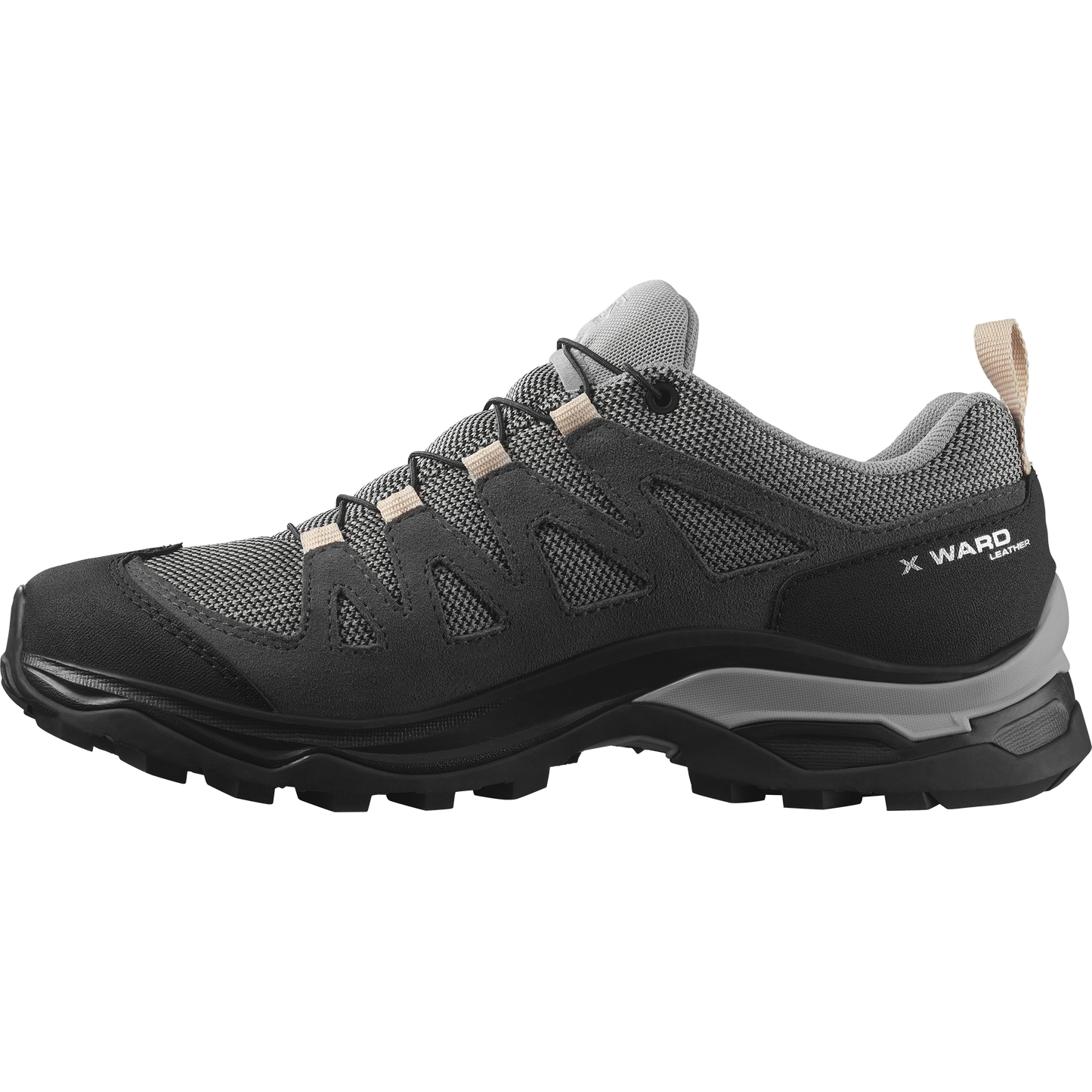 Salomon Dámske topánky X Ward Leather GTX Gull/Black/Ebony, EU 38 ⅔-4