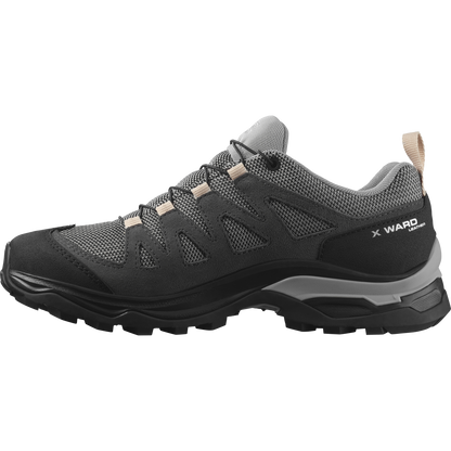 Salomon Dámske topánky X Ward Leather GTX Gull/Black/Ebony, EU 38 ⅔-4