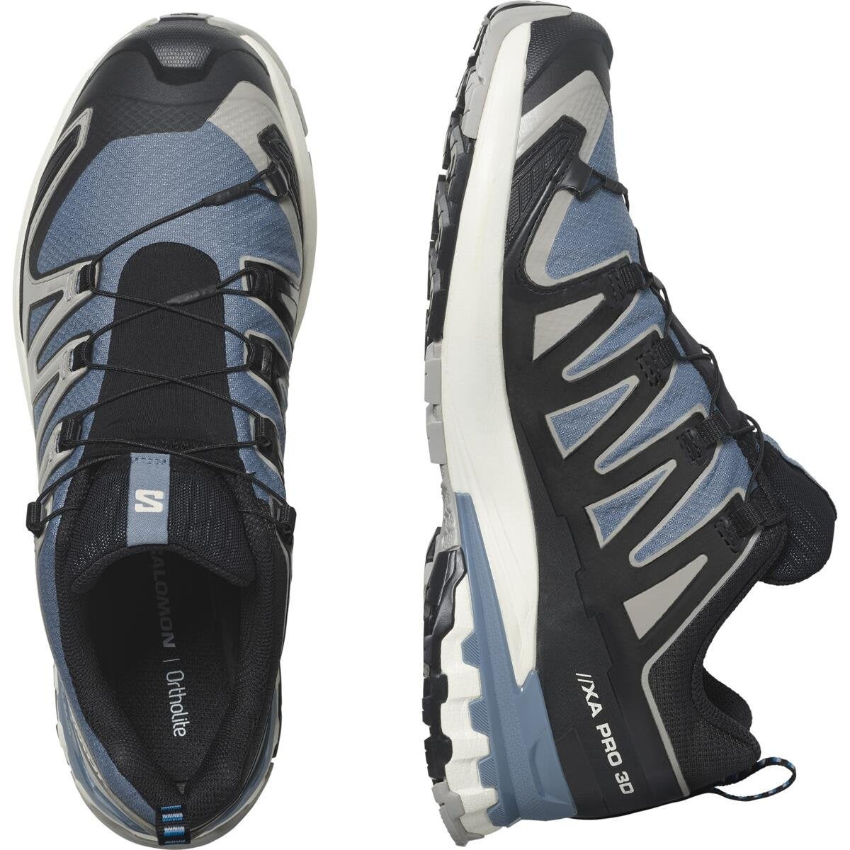 Salomon Pánske topánky Xa Pro 3D V9 GTX Flint Stone/Black/Ghost Gray, EU 46 ⅔-2