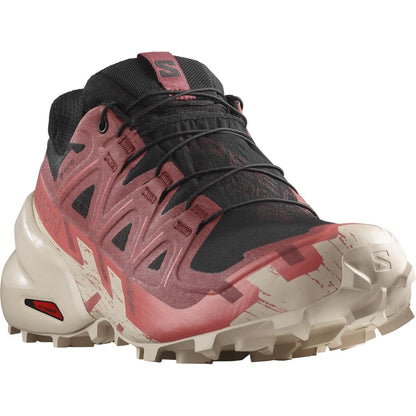 Salomon Dámske bežecké topánky Speedcross 6 GTX Black/Cow Hide/Faded rose, 40