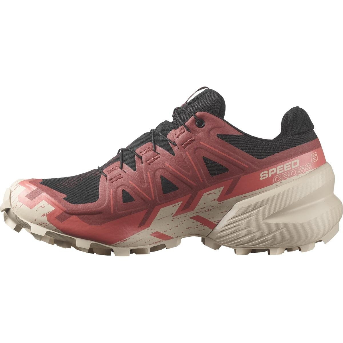 Salomon Dámske bežecké topánky Speedcross 6 GTX Black/Cow Hide/Faded rose, 40-4