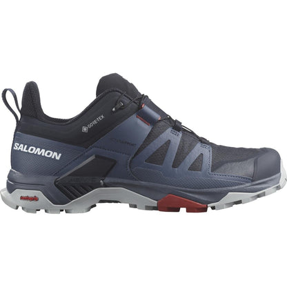 Salomon Pánske turistické topánky X ultra 4 GTX Carbon/Bering Sea/Pearl Blue, EU 42 ⅔-5