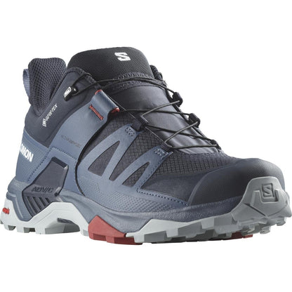 Salomon Pánske turistické topánky X ultra 4 GTX Carbon/Bering Sea/Pearl Blue, EU 42 ⅔