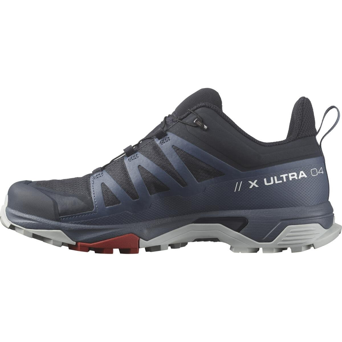 Salomon Pánske turistické topánky X ultra 4 GTX Carbon/Bering Sea/Pearl Blue, EU 42 ⅔-4