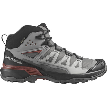 Salomon Pánske turistické topánky X ultra 360 Mid GTX Pewter/Black/Burnt Henna, 42-5