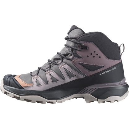 Salomon Dámske turistické topánky X ultra 360 Mid GTX Plum Kitten/Phantom/Cork, EU 41 ⅓-4