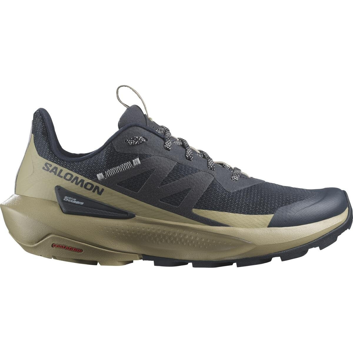 Salomon Pánske turistické topánky ELIXIR ACTIV Carbon/Slate Green/Glacier Gray, EU 42 ⅔-5