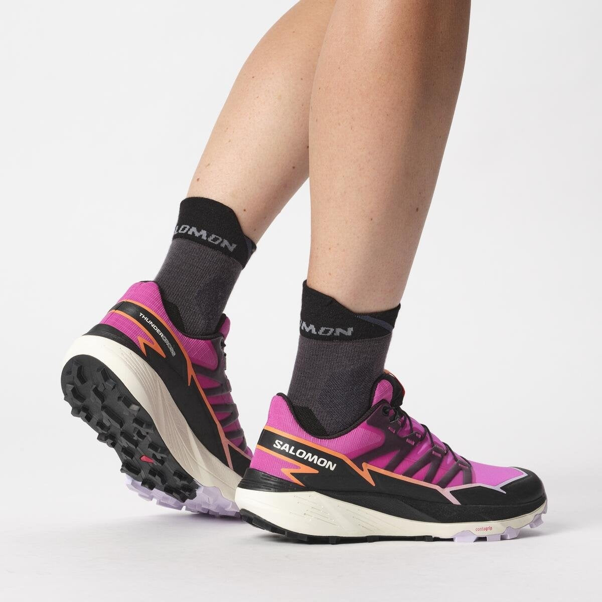 Salomon Dámske topánky THUNDERCROSS Rose Violet/Black/Orchid Petal, EU 38 ⅔-6