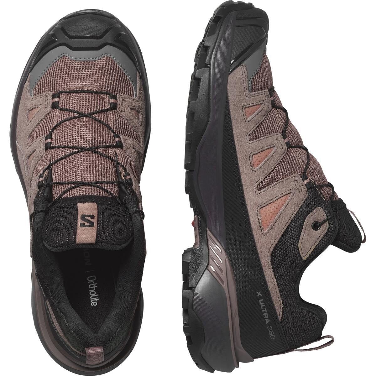 Salomon Dámske turistické topánky X ultra 360 LTR GTX Cognac/Peppercorn/Black, EU 39 ⅓-2