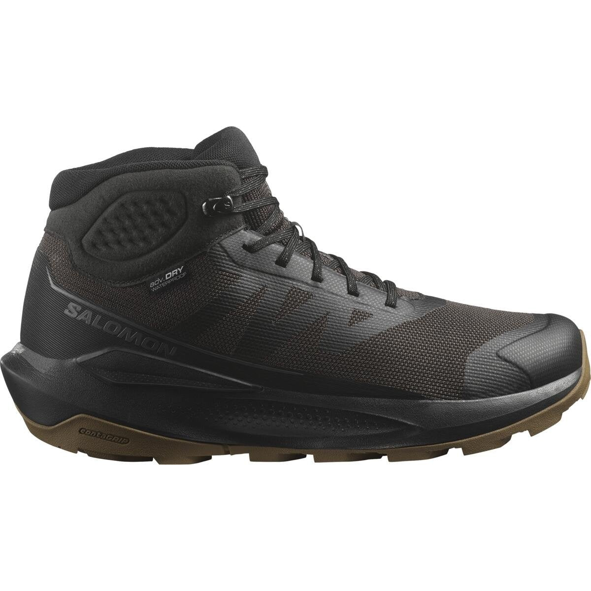 Salomon Pánske turistické topánky ELIXIR TOUR MID WP Phantom/Black/Asphalt, EU 43 ⅓-5