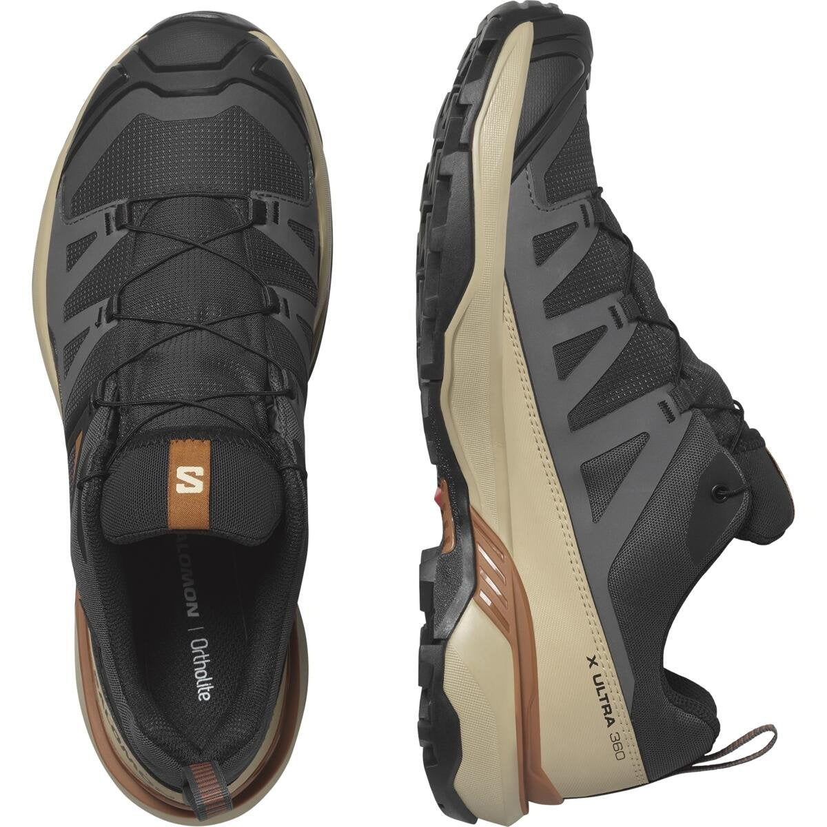 Salomon Pánske turistické topánky X ultra 360 GTX Phantom/Safari/Caramel Cafe, 44-2