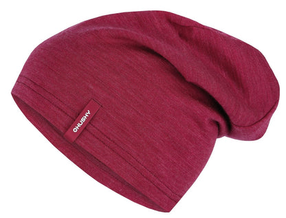 Husky Merino čiapka Merhat faded bordo