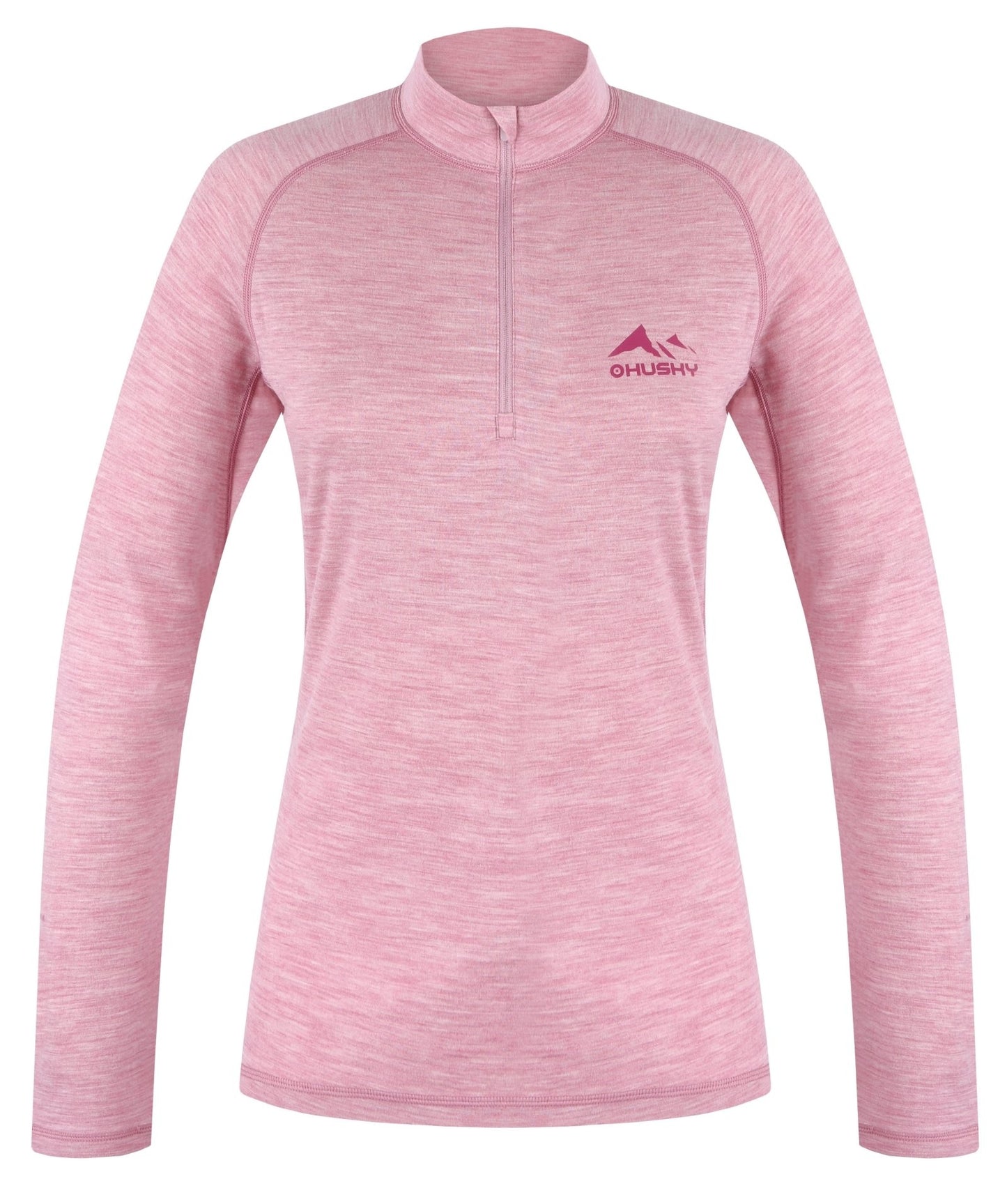 Husky Merino termoprádlo tričko Merow zips L faded pink, XL-2